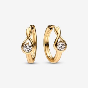 Gold Pandora Brilliance 0.50 ct tw Earrings | ZTOXGF-573