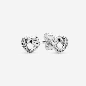 Pandora Us Pandora Knotted Hearts Stud Earrings | RTMEOP-864