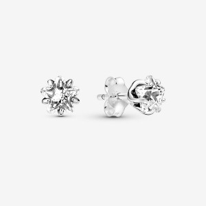 Sterling Silver Pandora Celestial Sparkling Stars Stud Earrings | TKMHWS-498