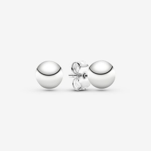 Sterling Silver Pandora Classic Beads Stud Earrings | MUCTND-916