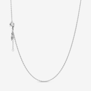 Sterling Silver Pandora Classic Cable Chain Necklaces | XRYQWS-095