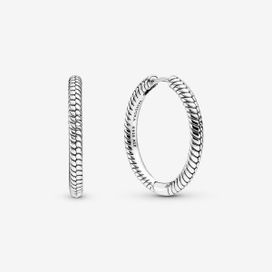 Sterling Silver Pandora Moments Hoop Earrings | WVRQAL-675