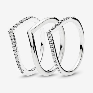 Sterling Silver Pandora Ring Sets | BOYAIE-437