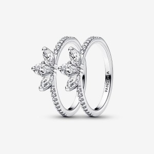 Sterling Silver Pandora Ring Sets | PQTGLC-964