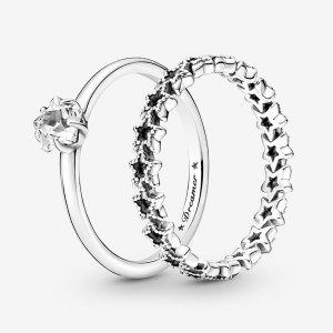 Sterling Silver Pandora Ring Sets | SWJODB-293