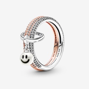 Sterling Silver Pandora Ring Sets | XKIWNE-035