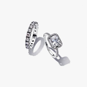 Sterling Silver Pandora Ring Sets | YPVQUR-298