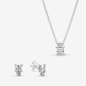 Sterling Silver Pandora Sparkling Snowflake Pendant Necklace Pendant Necklaces | NRYHCZ-245