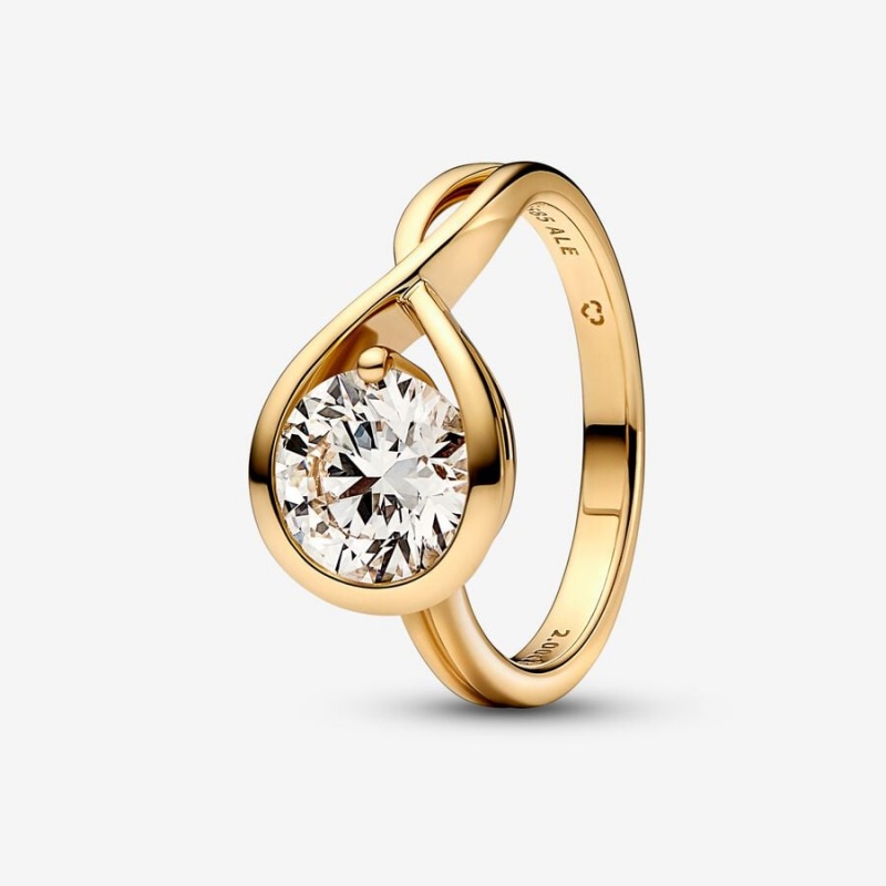 Gold Pandora Brilliance 2.00 ct tw Rings | NMWZGA-523