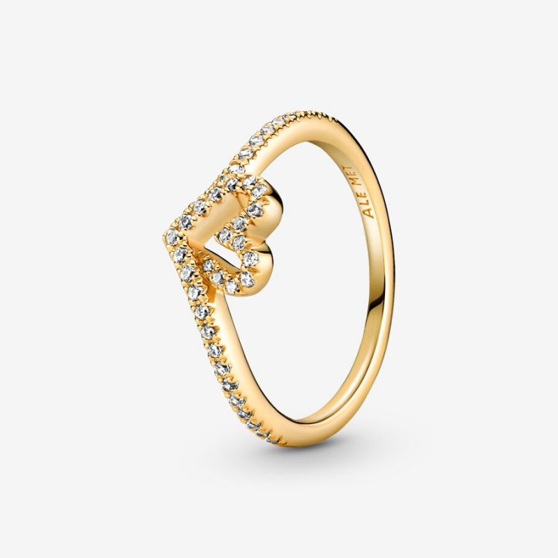 Gold Plated Pandora Ring Sets | KNMUXL-254