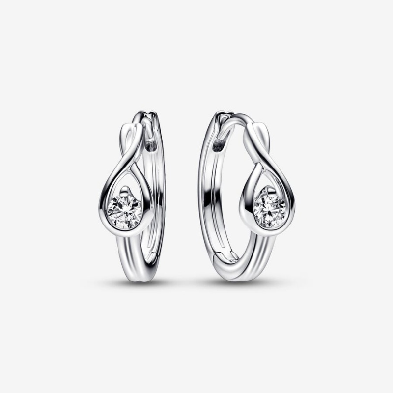 Sterling Silver Pandora Brilliance 0.20 ct tw Earrings | SEGOUP-495