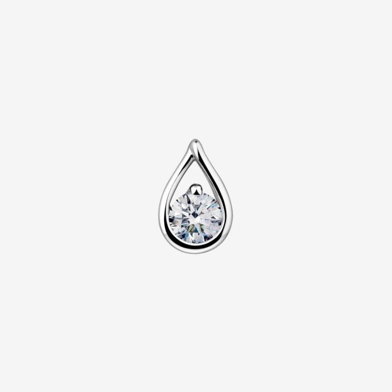 Sterling Silver Pandora Brilliance 0.50 ct tw Earrings | HIQNWY-692