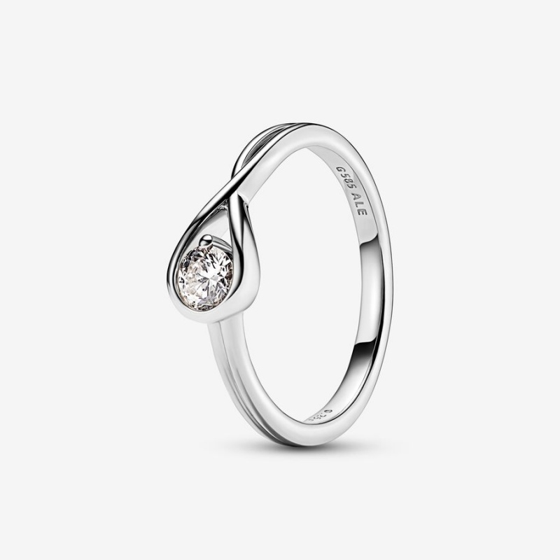 Sterling Silver Pandora Brilliance 0.50 ct tw Double Lab-created Diamond Styled Sets | KVHCWT-752