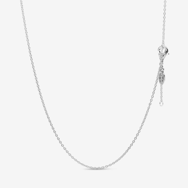 Sterling Silver Pandora Classic Cable Chain Necklaces | XRYQWS-095