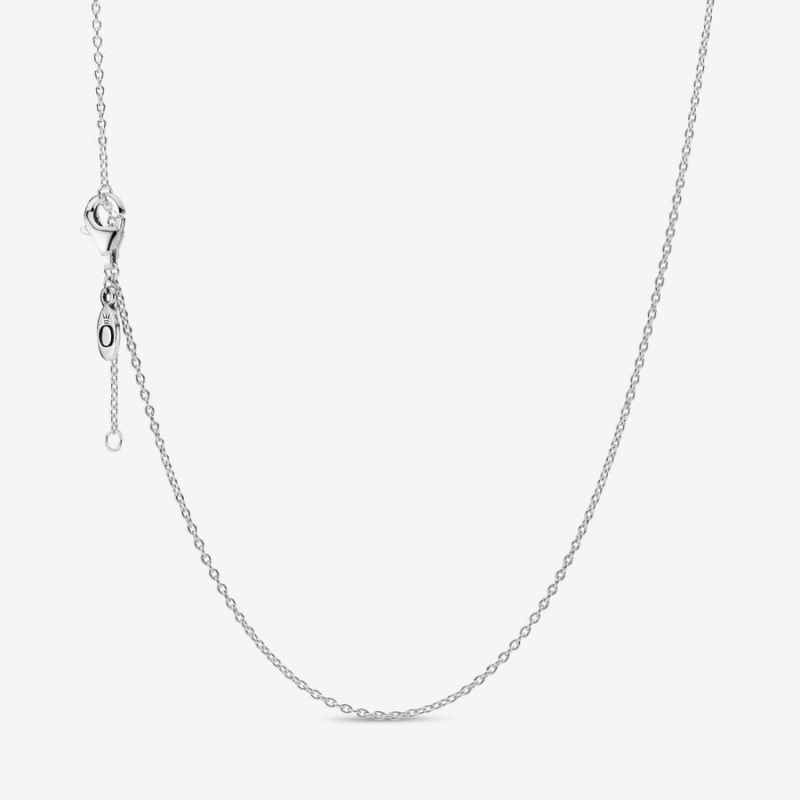 Sterling Silver Pandora Classic Cable Chain Necklaces | XRYQWS-095