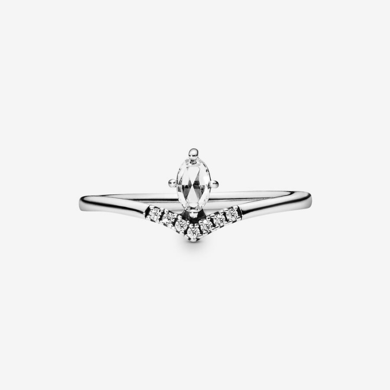 Sterling Silver Pandora Classic Wishbone Stackable Rings | TWJQNB-847