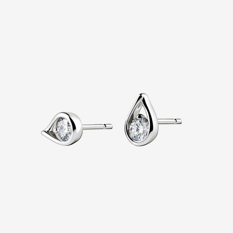 Sterling Silver Pandora Lab-created Diamond Styled Sets | KYQFJU-054