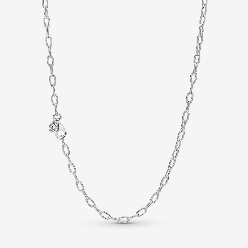 Sterling Silver Pandora Link Chain Necklaces | FOVBAM-253