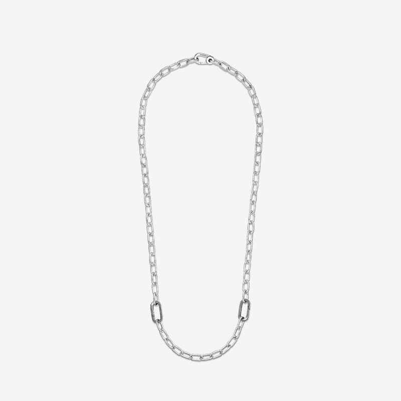 Sterling Silver Pandora ME Link Chain Necklaces | HSKDUQ-215