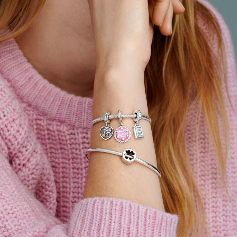 Sterling Silver Pandora Moments Snake Charm Bracelets | UBYMEJ-803