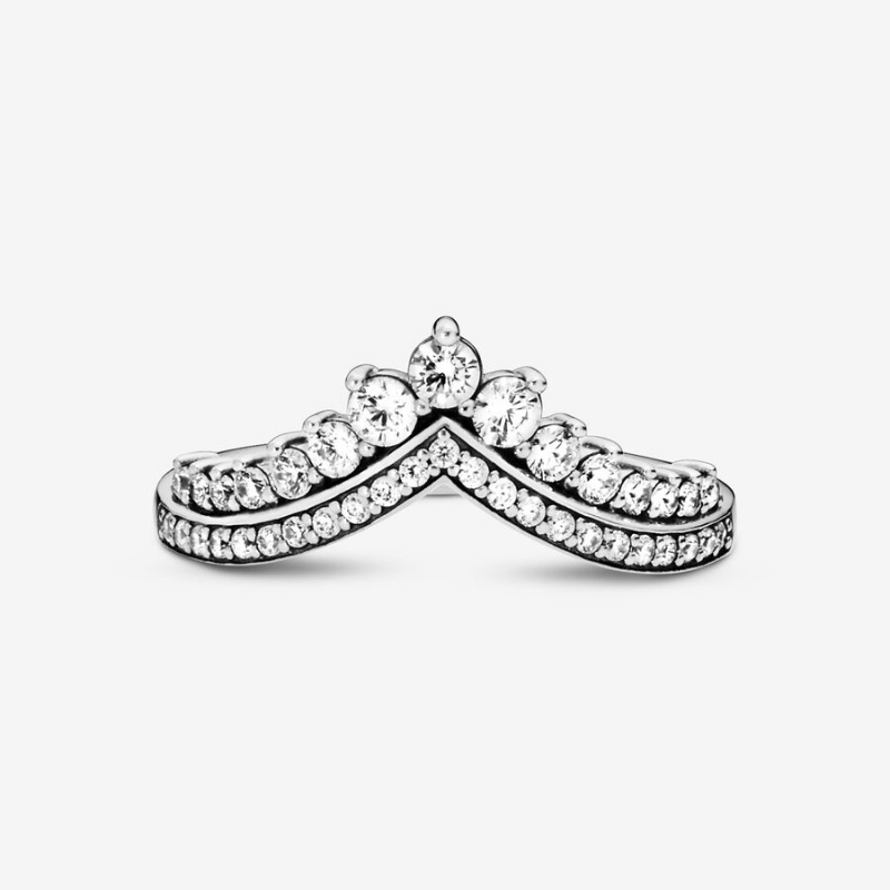 Sterling Silver Pandora Princess Wishbone Heart & Promise Rings | JPWLCR-201