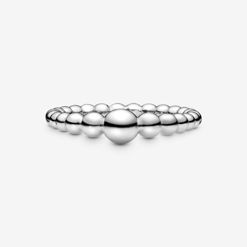 Sterling Silver Pandora String of Beads Stackable Rings | JOLCHN-152